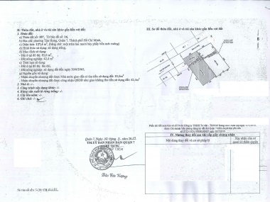 Bán đất Kiều Đàm Quận 7 hướng Tây Bắc