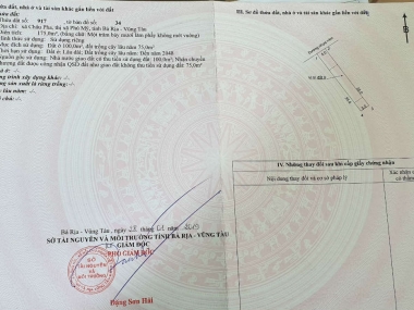 Bán đất nền bà rịa giá rẻ 550tr đã có sổ hồng