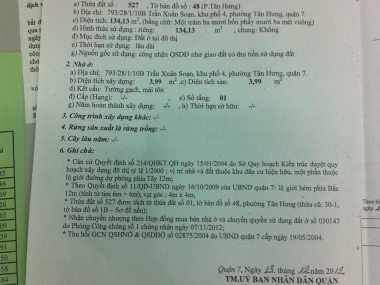 Bán lô đất Kiều Đàm Quận 7 giá rẻ