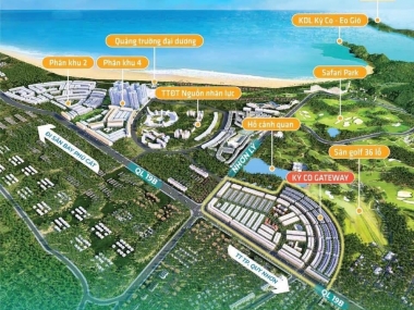 Đất nền biển - sổ đỏ sở hữu lâu dài - thanh toán 18 tháng, 6%/1 tháng, CK 12,5%