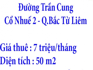 Chính chủ cho thuê nhà ở xóm 4A Cổ Nhuế, đường Trần Cung,Cổ Nhuế 2, Q.Bắc Từ Liêm, Hà Nội
