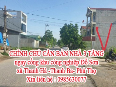 CHÍNH CHỦ CẦN BÁN NHÀ 3 TẦNG