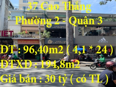 Chính Chủ Cần Bán Nhà Phường 2 ,Quận 3 ,TP Hồ Chí Minh