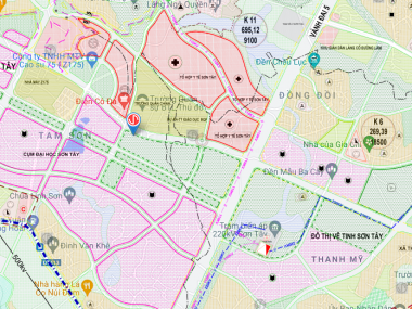 Bán đất thị xã Sơn Tây 2,7 triệu/m2. Kích thước 45 x70