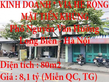 SIÊU PHẨM MẶT PHỐ KINH DOANH * VỈA HÈ RỘNG + MẶT TIỀN KHỦNG + GIÁ CỰC ƯU ĐÃI