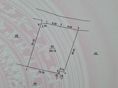 Chính chủ bán đất 351,6 m2 tại  huyện Thanh Oai alo 0824538888