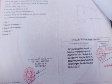 Chính chủ cần bán mảnh đất  xã Đắk Nia, Thành phố Gia Nghĩa, Đăk Nông