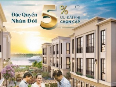 Biệt thự song gia Aqua ưu đãi T9 CK 9%+CK sỉ 5%cam kết mua lại LN cao+special gilf 1tỷ. 0969949999