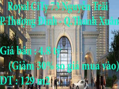 Chính chủ cần bán CC gấp, giảm 30% giá mua vào ở 73 Nguyễn Trãi, Phường Thượng Đình, Quận Thanh Xuân