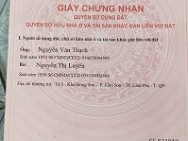 Chính chủ cần bán Đất Tại Tổ 5 - Khu Đông Sơn - P.Cẩm Phả - TP.Cẩm Phả - T.Quảng Ninh.