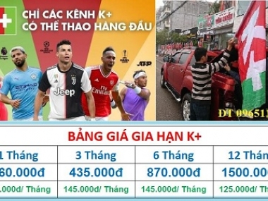 Gia hạn K+, Gia hạn trực tuyến K+ qua Tài khoản ngân hàng