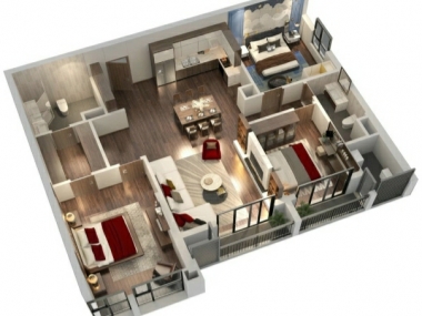 Căn hộ thiết kế đẹp nhất, view chất nhất tại Diamond Goldmark city, nhận nhà ở ngay, đã có sổ hồng L