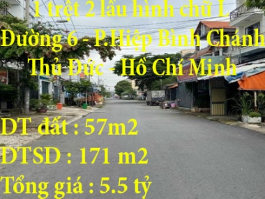 Chính chủ cần bán gấp nhà phố hình chữ L Phường Hiệp Bình Chánh - Thủ Đức - Hồ Chí Minh
